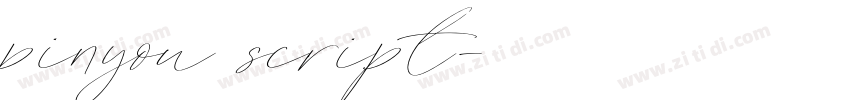pinyou script字体转换
